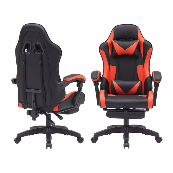 Office Racing Computer Reclining Leather Silla Gamer Direct Sales Gaming Chair with Footrest